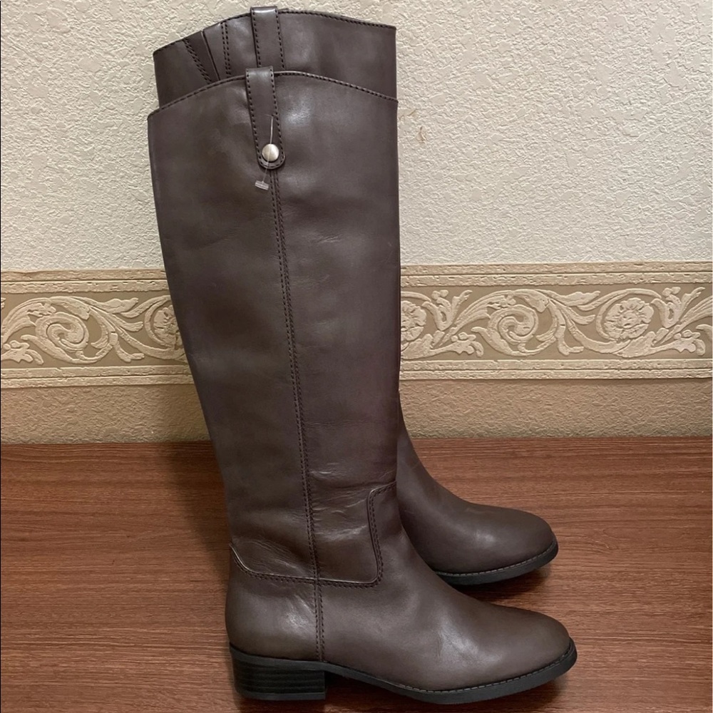 New INC Fawne Riding Leather Boots